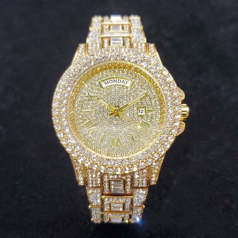 Luxury Watch Iceberg - ساعة رجالية فاخرة مرصعة بالألماس، تصميم