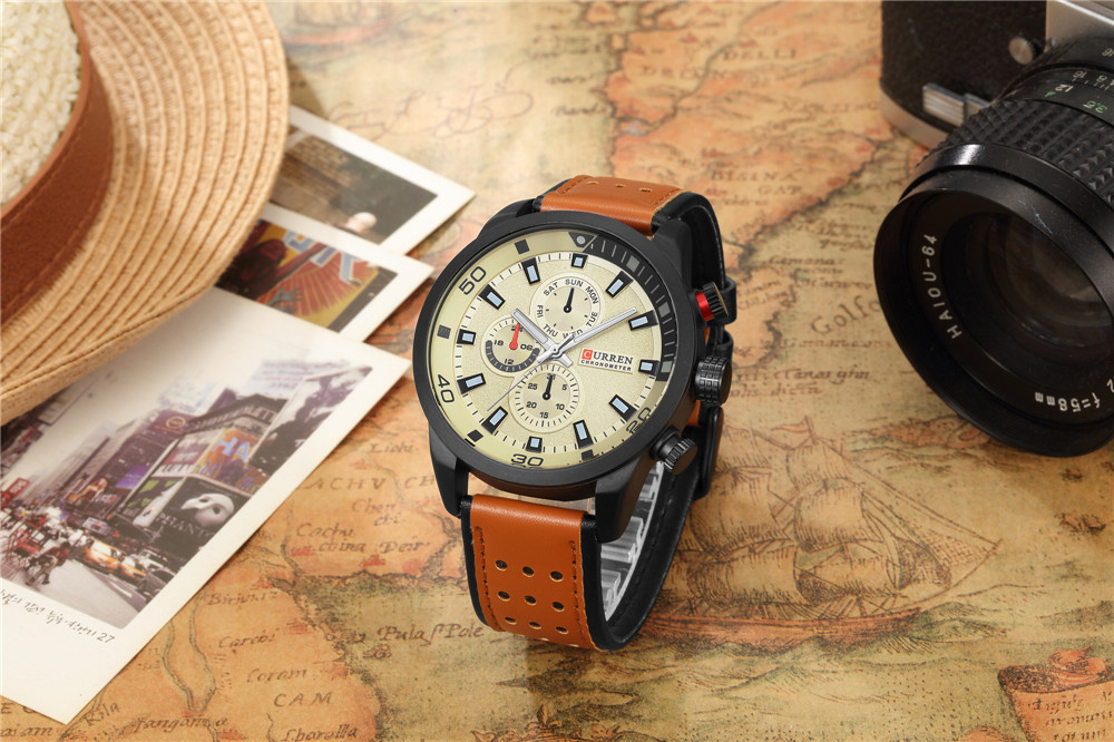 CURREN-ساعة رجالية أنيقة ، كوا - مراجعة Luxury Watch Maker وسعره