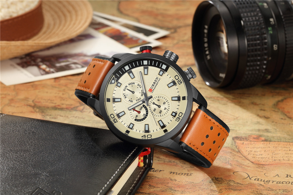 CURREN-ساعة رجالية أنيقة ، كوا - مراجعة Luxury Watch Maker وسعره