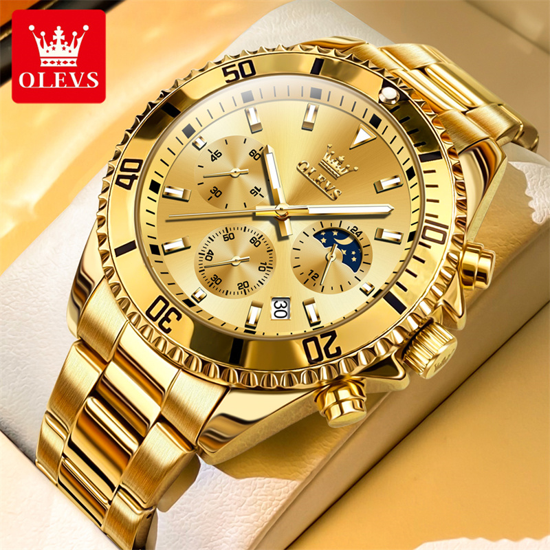 OLEVS مشاهدة الرجال العلامة ال - مراجعة Luxury Watch Maker وسعره