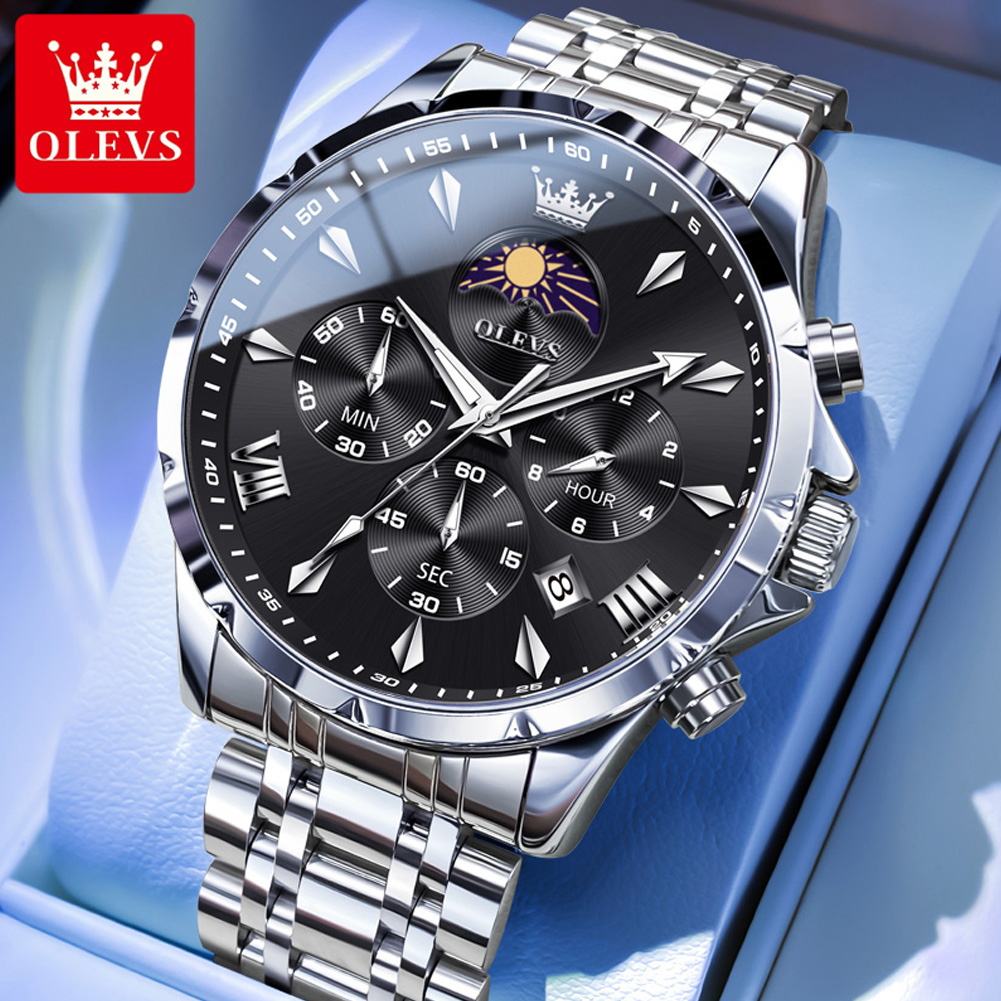 ساعة رجالية من ماركة OLEVS 365 - مراجعة Luxury Watch Maker وسعره