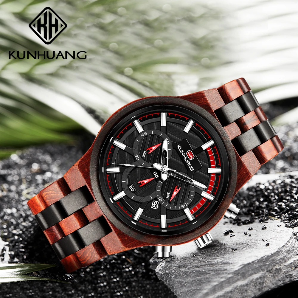 ساعة رجالية خشبية فاخرة بتصميم - مراجعة Luxury Watch Top 10 وسعره