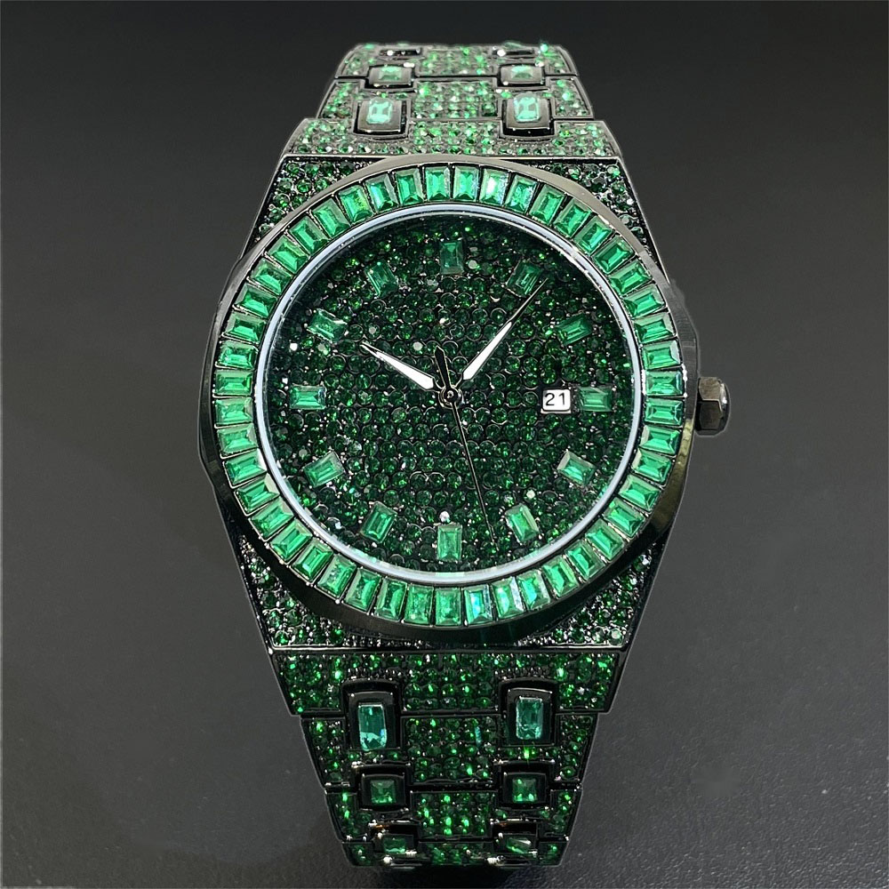 2024 الهيب هوب الأخضر ساعة ماس - مراجعة Luxury Watch Iceberg وسعره
