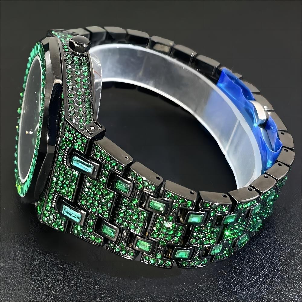 2024 الهيب هوب الأخضر ساعة ماس - مراجعة Luxury Watch Iceberg وسعره