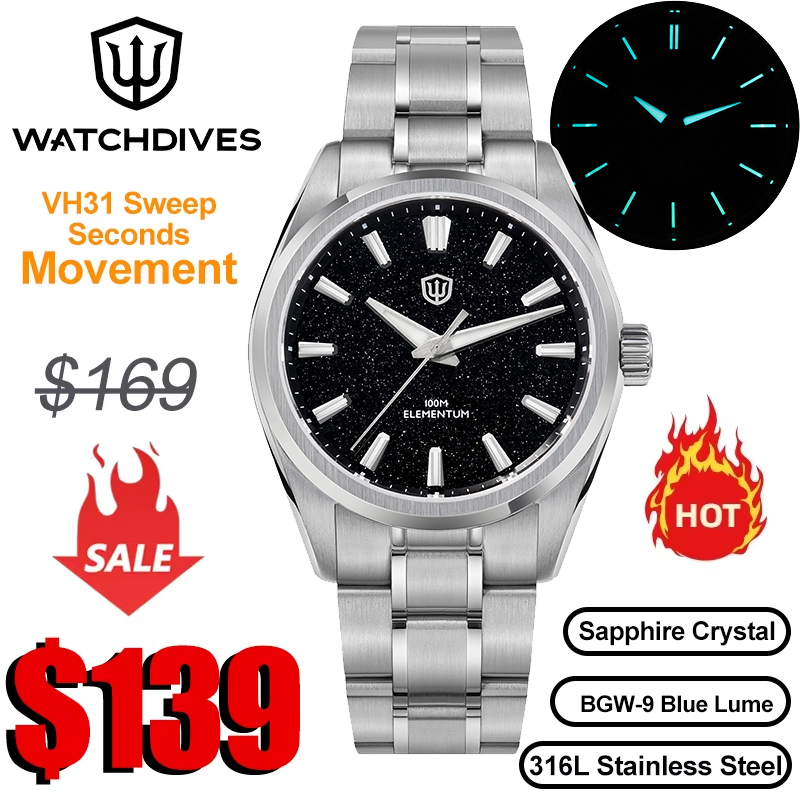 ساعة يد رجالية Watchdives WD00 - مراجعة Luxury Watch Iceberg وسعره
