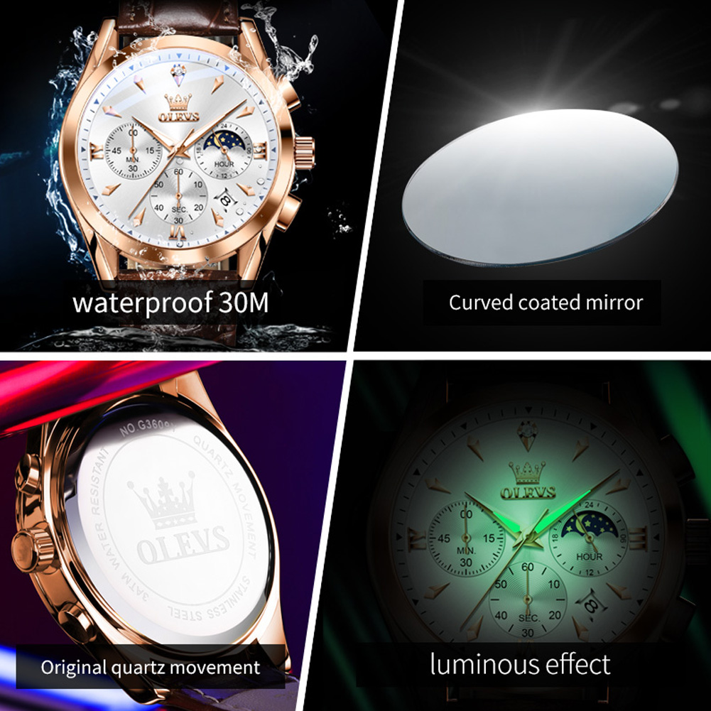 OLEVS العلامة التجارية الجديدة - مراجعة Luxury Watch Maker وسعره