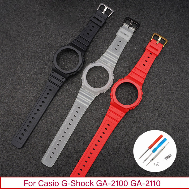 حزام من الراتنج + غطاء حماية ل - مراجعة Casio Watch G-Shock Ga-2100 وسعره