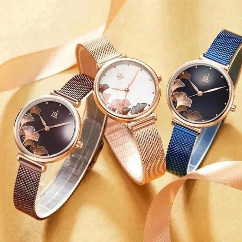 ساعة نسائية فاخرة بتصميم أوراق - مراجعة Luxury Watch Gift For Her وسعره